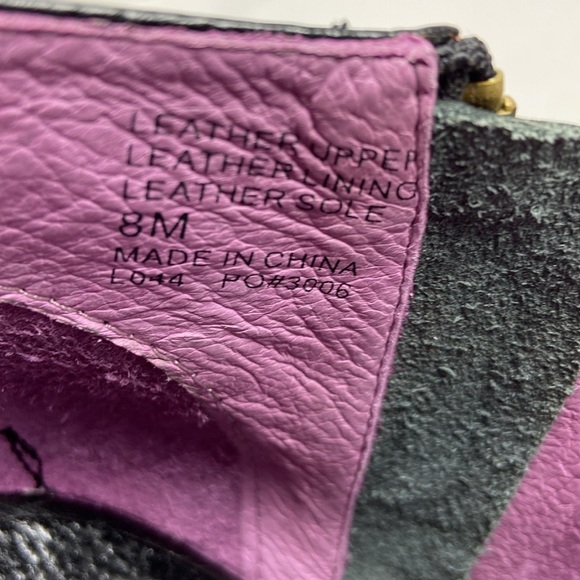 NWT Gee WaWa Women's Black and Purple Cutout Detail Heeled Sandals SZ 8 - Picture 9 of 10